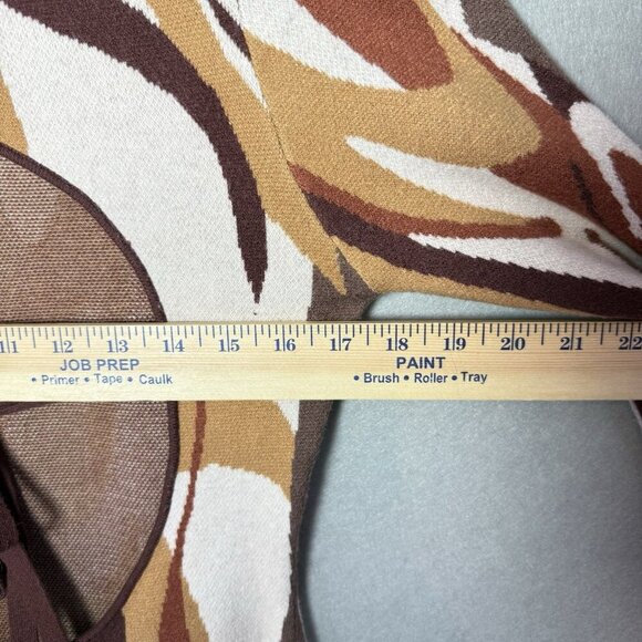 4Sienna Cicille Long Sleeve Sweater Dress Cut Out and Tie Back Details Fall L - Picture 8 of 8